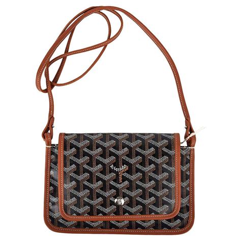 goyard black goyardine plumet crossbody wallet|plumet wallet.